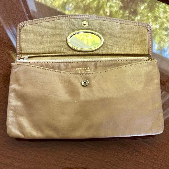 Vintage Pierre Cardin Tan Full Grain Cowhide Leather Women’s Wallet - Picture 2 of 12